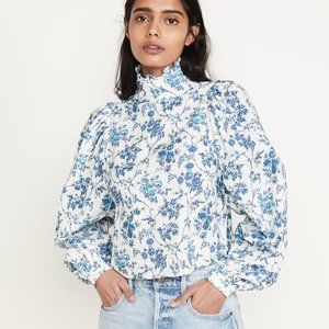 NWT Meadows Carnation Floral ruffle blouse